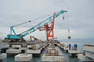 construction of DICT’s Berth 2 was about 53% complete and that the berth will be operational by July 2016.