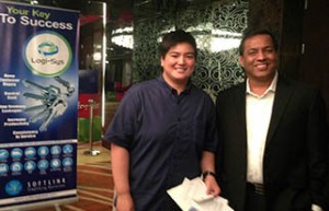 Mart dela Cruz (left) with Amit Maheshwari, CEO of Softlink Global