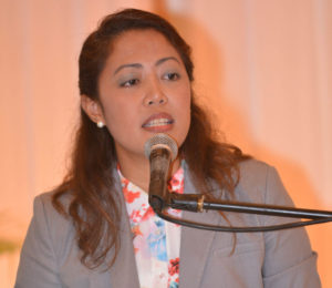 Atty. Annabel Pulvera-Page, OPASCOR legal and corporate development manager and chief legal officer.