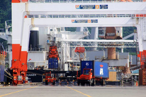 Much of the growth in traffic can be attributed to shippers now moving their shipments through Subic to avoid port congestion in Manila. Photo courtesy of Subic Bay Metropolitan Authority.
